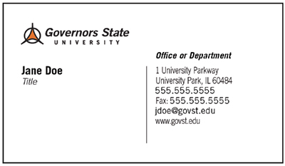 GSU business cards