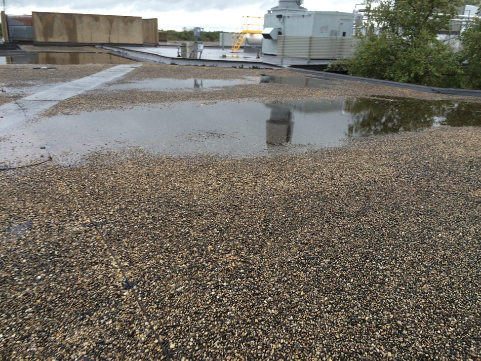 Excessive Water Ponding On Roof E