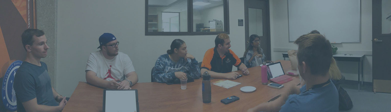Students Council talking during a meeting