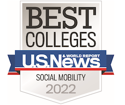 US News and World Report Badge - 2022 Best Colleges - Social Mobility