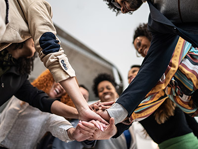 Community group handshake