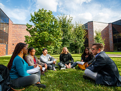 English Class outdoors