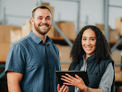 Logistics Team in warehouse