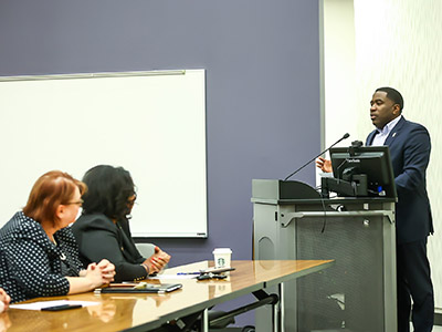 Speaker at Podium 