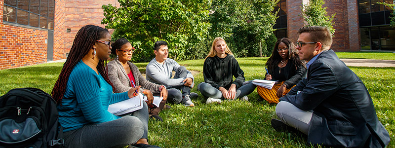 English Class outdoors