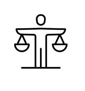person with scales icon