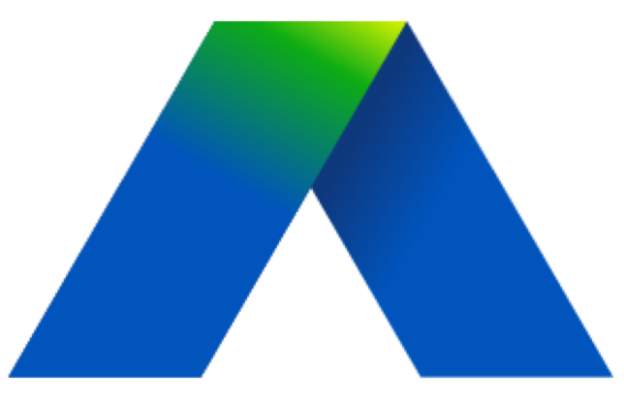 Blackboard Logo - blue/green letter A 