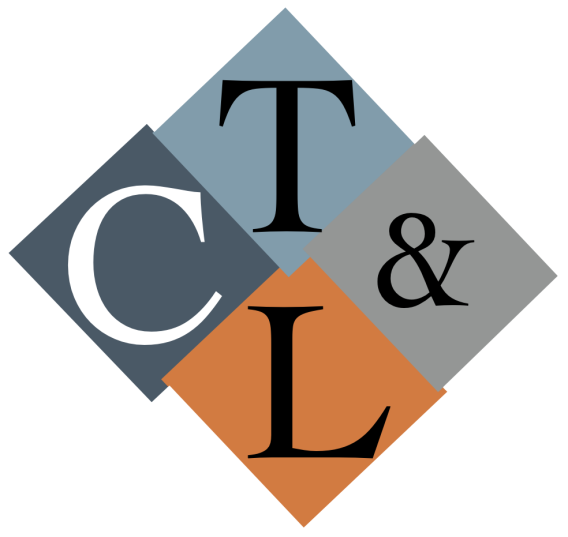 Center for Teaching and Learning logo - C in dark blue diamond, T is light blue diamond, & in light gray diamond and L in orange diamond
