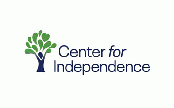 Logo: Green tree with person-shaped trunk, next to 'Center for Independence' text.