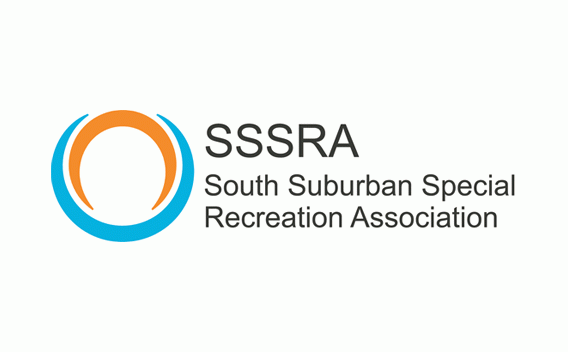 Logo: SSSRA South Suburban Special Recreation Association, with orange and blue arcs.
