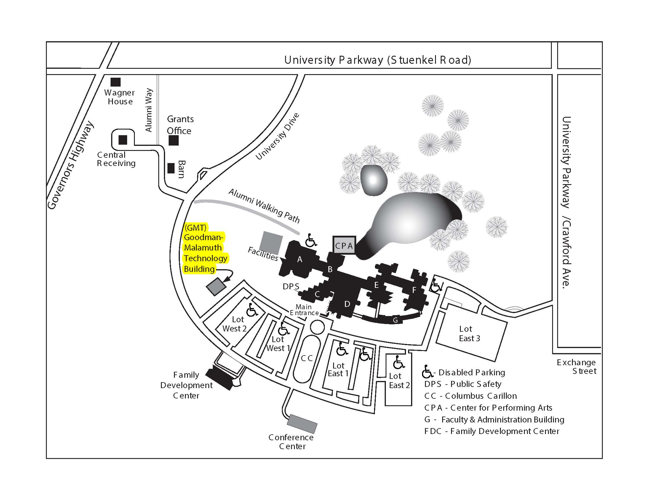 GSU Map GMT