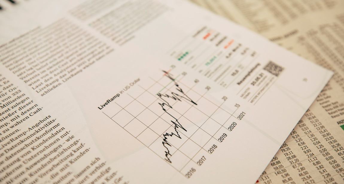 Report with text and line graph