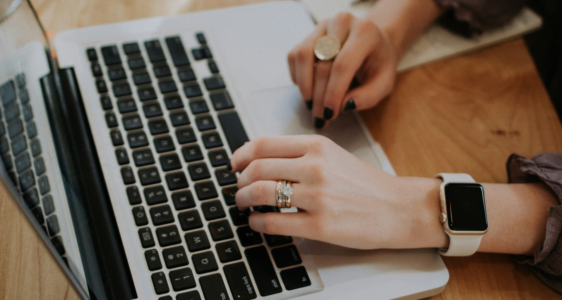 Woman Accessing Computer