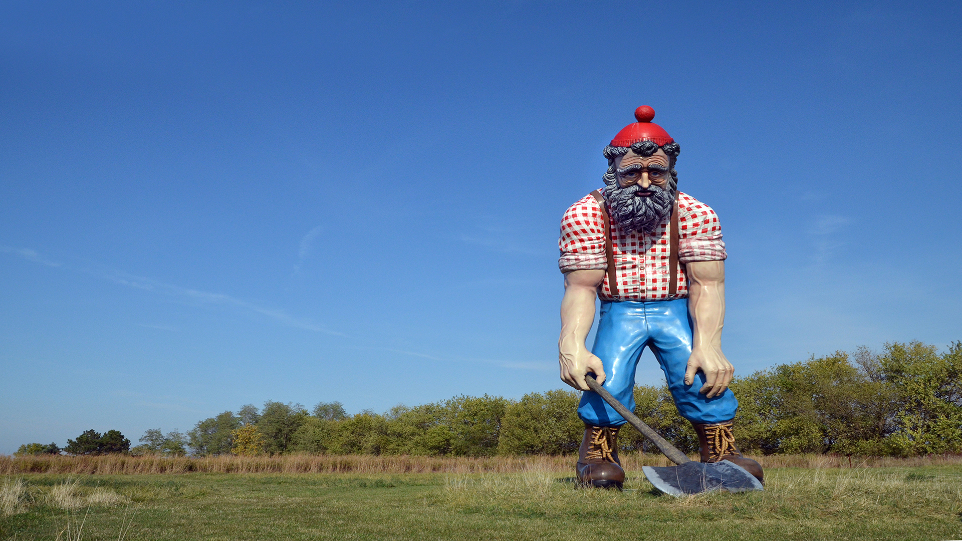 Paul Bunyan sculpture Paul Bunyan sculpture
