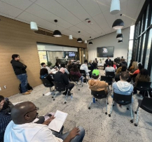 Person talking to an audience